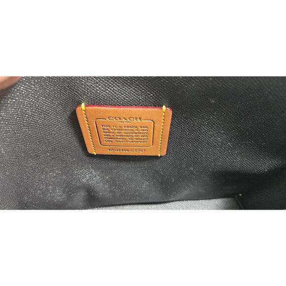 COACH Mollie Tote Bag 25 in Signature Canvas with Bow Print - Picture 5 of 8